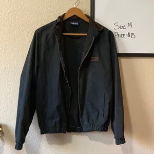 Black bomber jacket